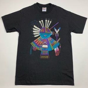 Vintage 90s Retro Aztec Western T-Shirt